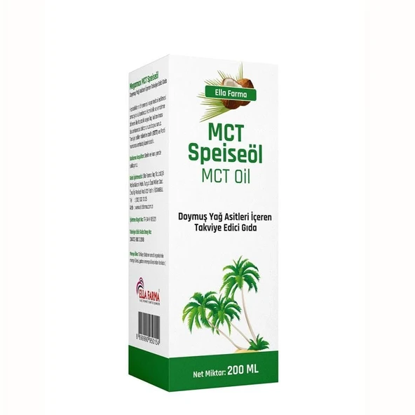 MCT Speiseöl MCT Oil 200 ml Cam Şişe ürün görseli 1