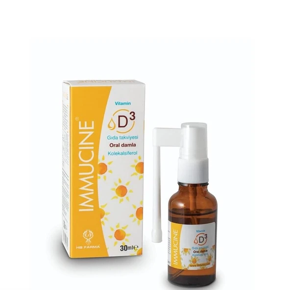 Immucine D3 Vitamin Damla / Sprey 30ml ürün görseli 1
