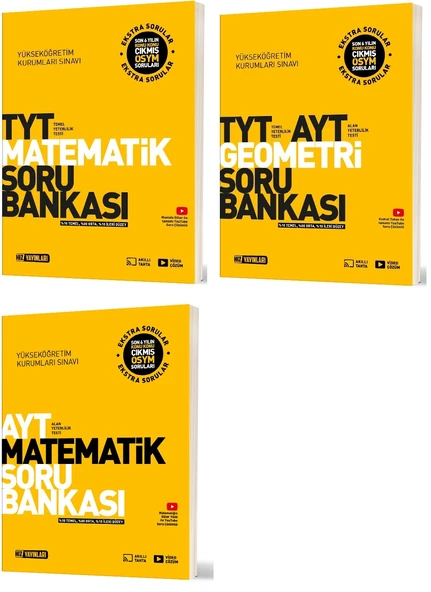 Hız 2025 Tyt Ayt Matematik + Geometri Soru Bankası Seti 3 Kitap ürün görseli 1