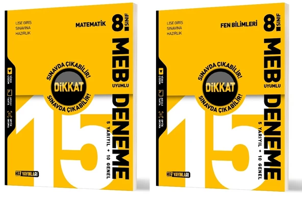 Hız 2026 8. Sınıf Lgs Matematik + Fen Bilimleri Branş Deneme Seti 2 Kitap ürün görseli 1