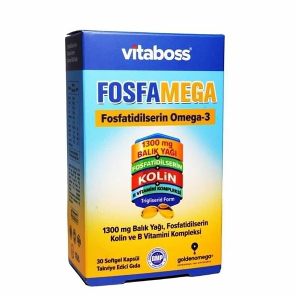 Vitaboss Fosfamega Omega 3 Fosfatidilserin 30 Kapsül ürün görseli 1