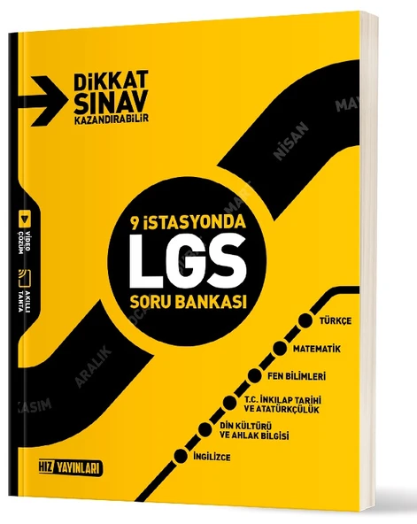 Hız 2026 8. Sınıf 9 İstasyonda Lgs Tüm Dersler Soru Bankası ürün görseli 1