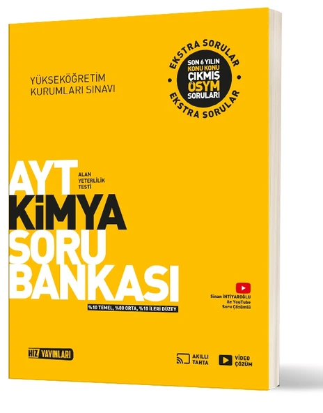 Hız 2025 Ayt Kimya Soru Bankası ürün görseli 1