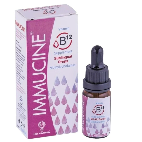 Immucine Vitamin B12 - Methylcobalamin Sublingual Drops ürün görseli 1