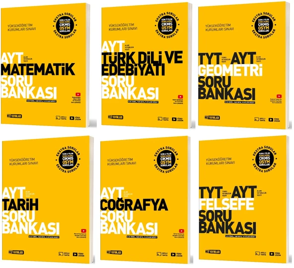 Hız 2025 Ayt Eşit Ağırlık Soru Bankası Seti 6 Kitap ürün görseli 1