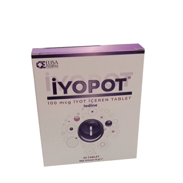 İyopot İyot içeren Takviye Edici Gıda 30 Tablet ürün görseli 1