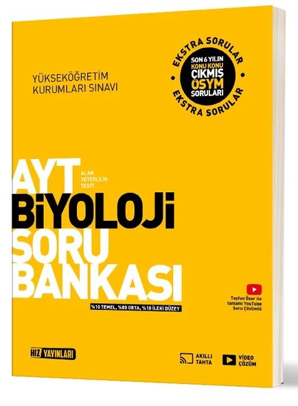 Hız 2025 Ayt Biyoloji Soru Bankası ürün görseli 1