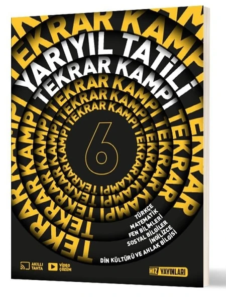 Hız Yayınları 2026 6. Sınıf Yarıyıl Tatili Tekrar Kampı Yeni Müfredat ürün görseli 1