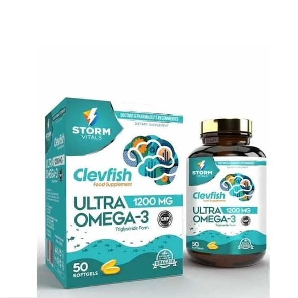 Storm Vitals Clevhish Omega Ultra 1200 50 Softjel Kapsül ürün görseli 1
