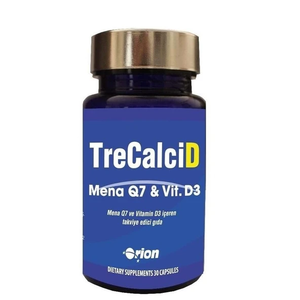 TreCalciD Mena Q7 , Vitamin D3 30 Kapsül ürün görseli 1
