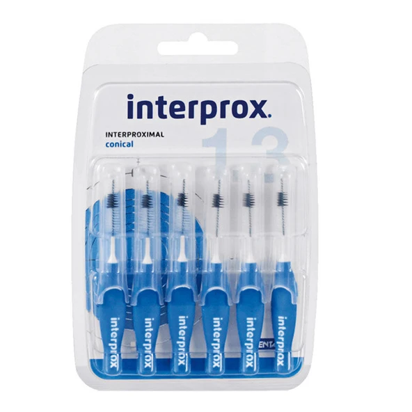 Dentaid INTERPROX 4G Conical Blister 6 Adet - Mavi - N31189 ürün görseli 1