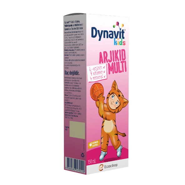 Dynavit Kids Arjikid Multi Portakal İçerikli Takviye Edici Gıda 150 ml ürün görseli 1