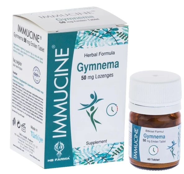 Immucine Gymnema 50mg 60 Lozenges Tablet ürün görseli 1