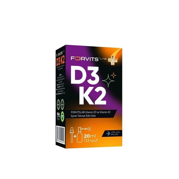 Forvits Lab Vitamin D3K2 Sprey 20ml ürün görseli 1