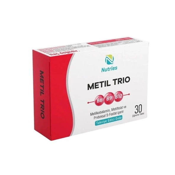 Nutries Metil Trio 30 Çiğneme Tableti ürün görseli 1