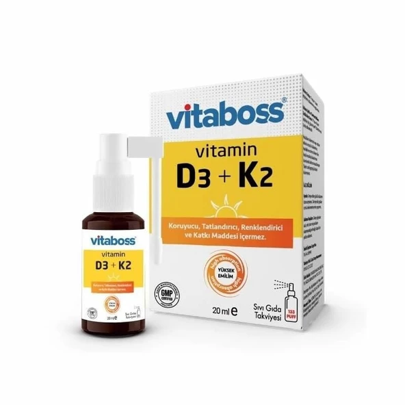 Vitaboss Vitamin D3 K2 Sprey 20ml ürün görseli 1