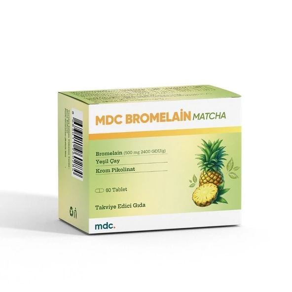 MDC Bromelain MATCHA  60 Tablet ürün görseli 1