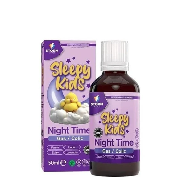 Storm Vitals Sleppy Kids Night Time Damla 50ml ürün görseli 1
