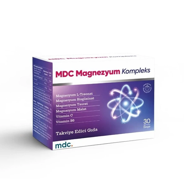 MDC Magnezyum Kompleks 30 Efervesan Saşe ürün görseli 1