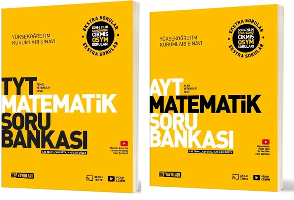 Hız 2025 Tyt Ayt Matematik Soru Bankası Seti 2 Kitap ürün görseli 1