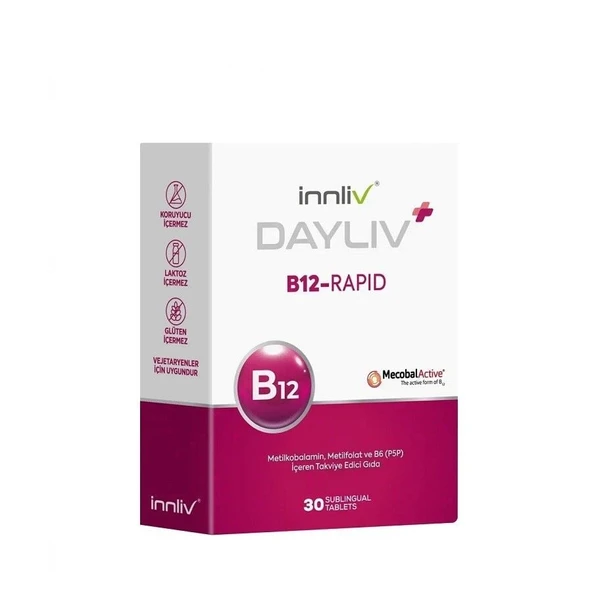 Dayliv B12-Rapid Dil Altı 30 Tablet ürün görseli 1