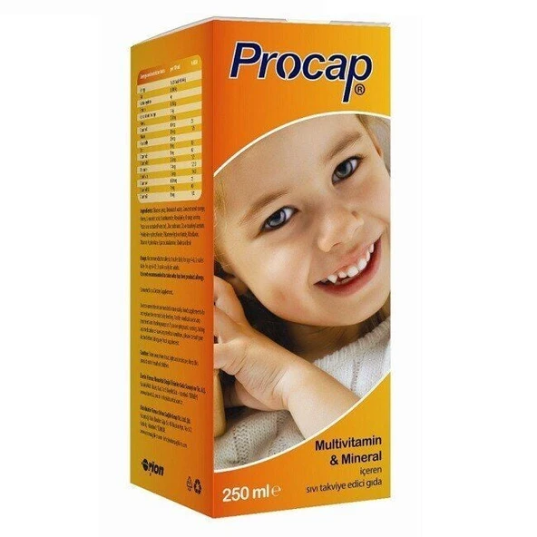 Procap Multivitamin + Mineral Şurup 250ml ürün görseli 1