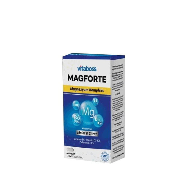 Vitaboss Magforte Magnezyum 60 Tablet ürün görseli 1