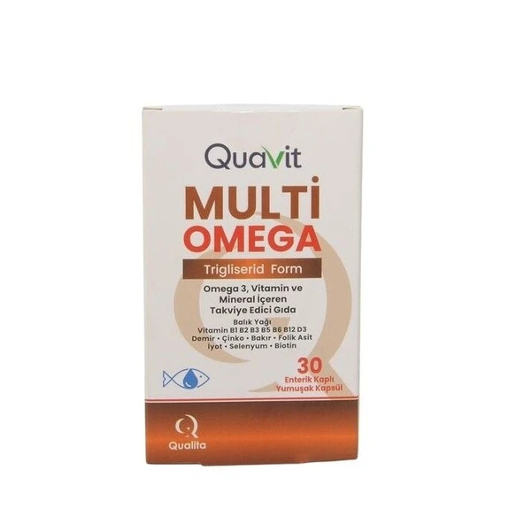 Quavit Multi Omega 30 Yumuşak Kapsül ürün görseli 1