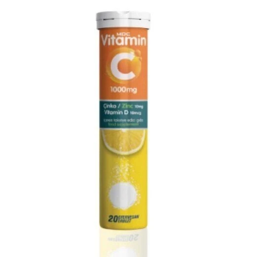 MDC Vitamin C, Çinko ve Vitamin D3 20 Efervesan Tablet ürün görseli 1