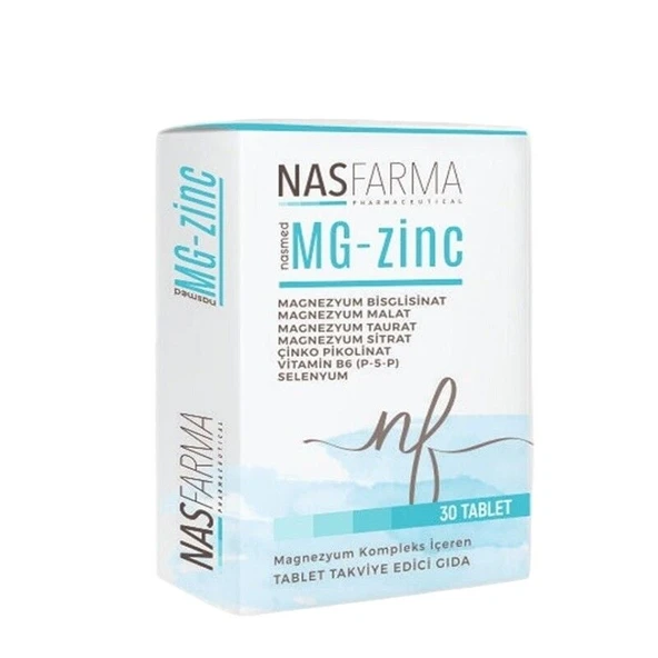 Nasmed MgZinc 30 Tablet ürün görseli 1