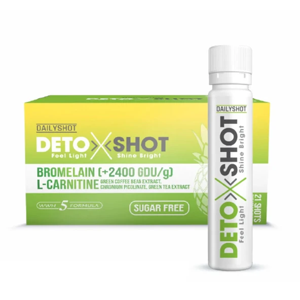Dailyshot DetoxShot Bromelain, L-Carnitine 21 Shots ürün görseli 1