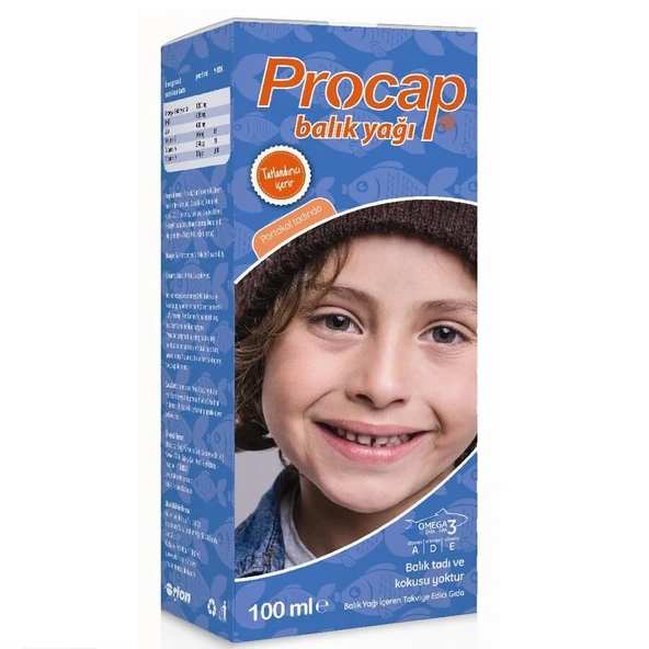 Procap Balık Yağı İçeren Sıvı (Takviye Edici Gıda) 100 ml ürün görseli 1