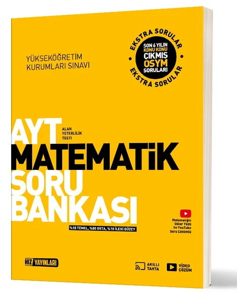 Hız 2025 Ayt Matematik Soru Bankası ürün görseli 1