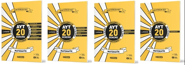 Hız 2025 Ayt 12. Sınıf 1. Dönem Matematik Deneme 1-2-3-4 Kitap Seti 4 Kitap ürün görseli 1