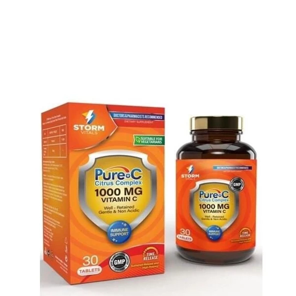 Storm Vitals Pure C Citrus Complex 30 Tablet ürün görseli 1