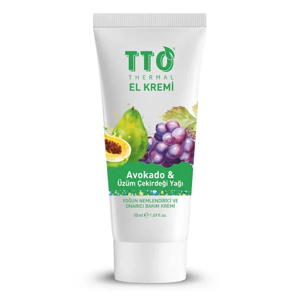 TTO El Kremi Avokado ve Üzüm Çekirdeği Yağı 50 ml ürün görseli 1