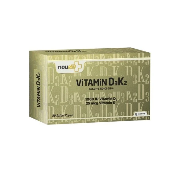 Nouplus Vitamin D3K2 30 Kapsül ürün görseli 1