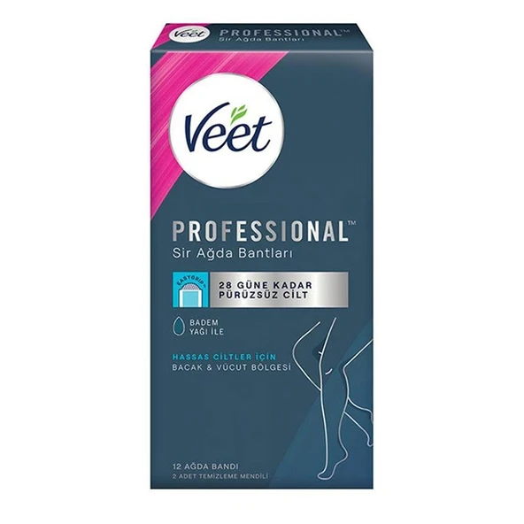 Veet EasyStrip Kullanıma Hazır Sir Ağda Bantları 12 adet ürün görseli 1