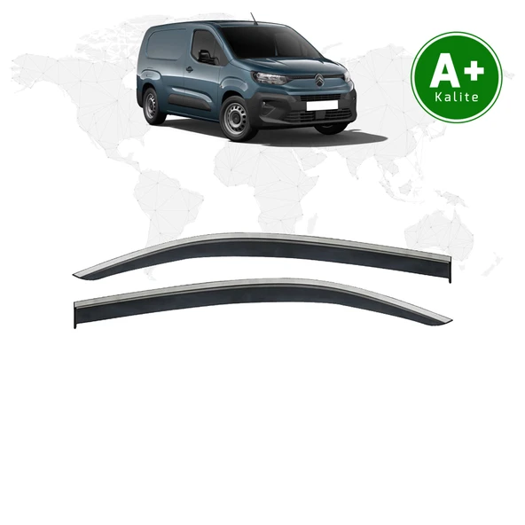 Citroen Berlingo Kromlu Cam Rüzgarlığı 2’li 2024 Model ve Sonrası ürün görseli 1