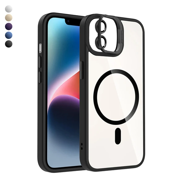 iPhone 11 Kılıf Remim Magsafe Lensli Kamera Standlı Kapak ürün görseli 1