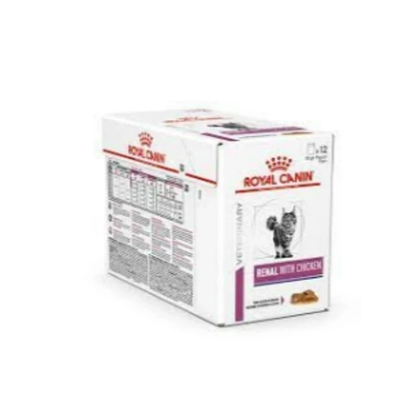 Royal Canin Renal with Chicken Yaş Kedi Maması 12x85 Gr - Tavuklu Böbrek Diyeti (12'li Paket) ürün görseli 1