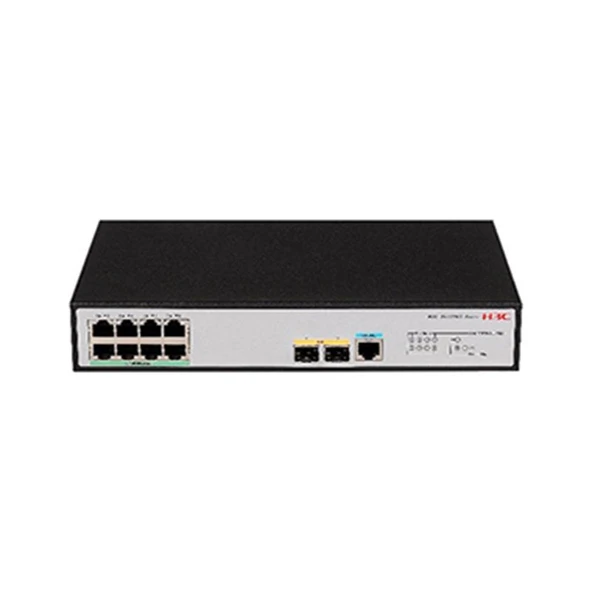 H3C  9801A41P S5120V3-10P-PWR-LI 8 PORT GIGABIT+2X1GB SFP 1XCONSOLE PORT YÖNETILEBILIR 125W POE RACKMOUNT SWITCH ürün görseli 1