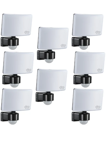 (8 Adet) Dita PR130NW 30W 4000K (Günışığı) 2200 Lümen Sensörlü Led Projektör ürün görseli 1