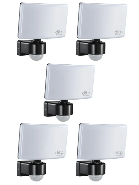 (5 Adet) Dita PR130NW 30W 4000K (Günışığı) 2200 Lümen Sensörlü Led Projektör ürün görseli 1