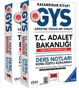 2025 T.C Adalet Bakanlığı Zabıt Katibi Kadrosu İçin Ders Notları (2 Cilt) [Unbound] [Nov 14, 2024] Kollektif ürün görseli 1