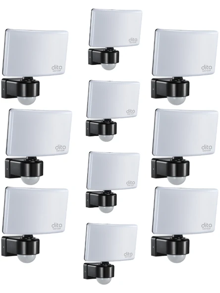 (10 Adet) Dita PR130NW 30W 4000K (Günışığı) 2200 Lümen Sensörlü Led Projektör ürün görseli 1