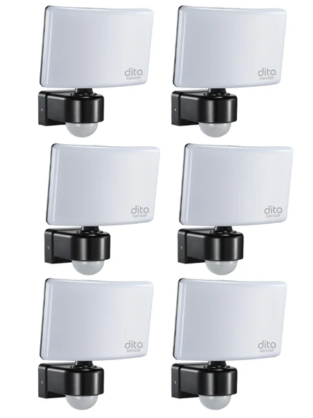 (6 Adet) Dita PR130NW 30W 4000K (Günışığı) 2200 Lümen Sensörlü Led Projektör ürün görseli 1