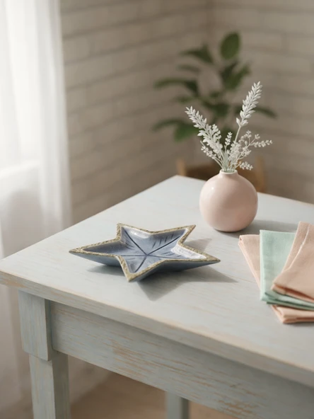 Zensori Mango Yıldız Formlu Dekoratif Tabak - Resim 3