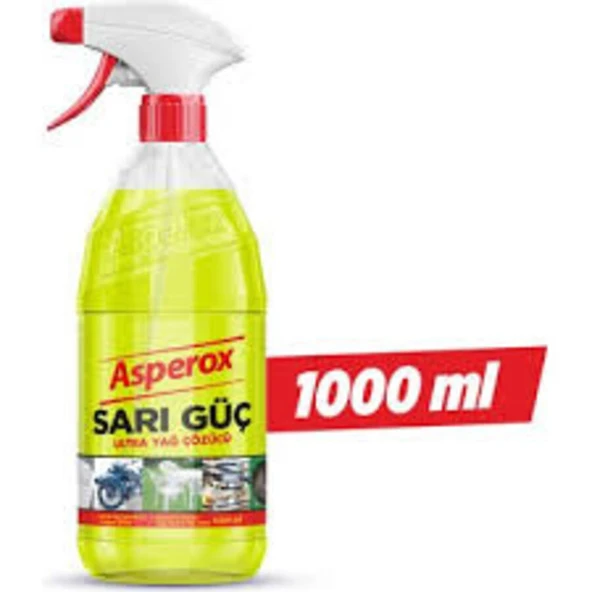 Asperox Sarı Güç Çok Amaçlı Ultra Yağ Çözücü Sprey 1 Lt ürün görseli 1