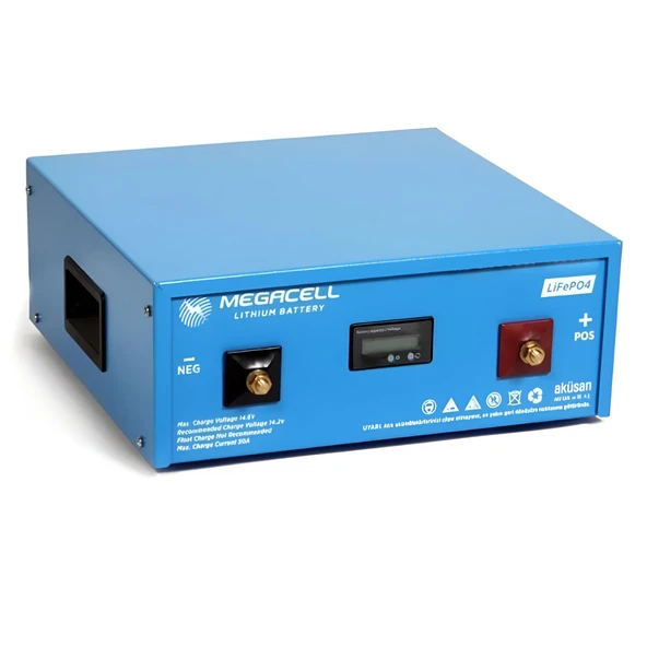 Megacell 51.2v 100 amper lifepo4 akü ürün görseli 1